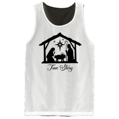 True Story Jesus Christmas Mesh Reversible Basketball Jersey Tank