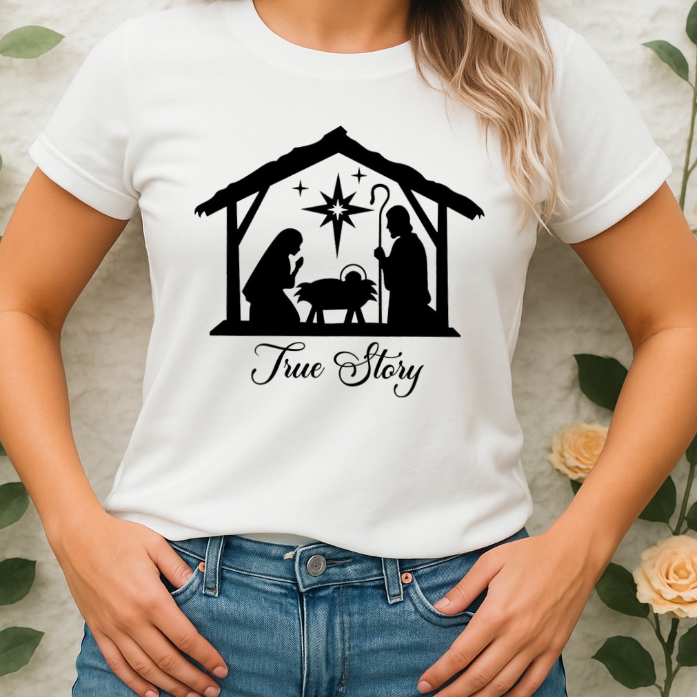 True Story Jesus Christmas Womens T-Shirt