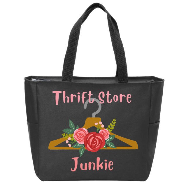 Thrift Store Junkie Zip Tote Bag