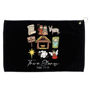 True Story Jesus Christmas Nativity Scene Christian Grommeted Golf Towel