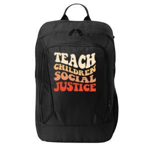 Teach Social Justice Cute Gift City Backpack