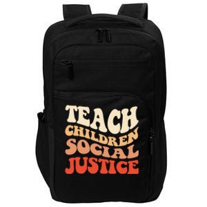 Teach Social Justice Cute Gift Impact Tech Backpack