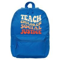 Teach Social Justice Cute Gift 16 in Basic Backpack