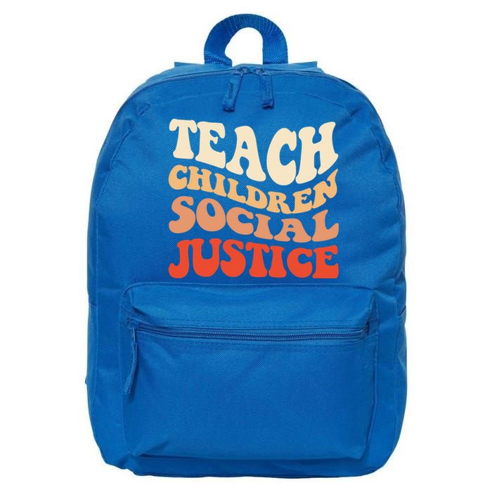 Teach Social Justice Cute Gift 16 in Basic Backpack