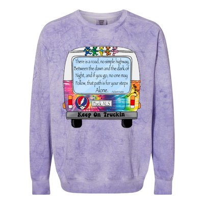 Truckin Shirts Keep On Truckin Colorblast Crewneck Sweatshirt