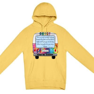 Truckin Shirts Keep On Truckin Premium Pullover Hoodie