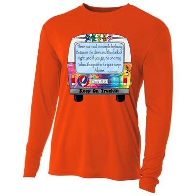 Truckin Shirts Keep On Truckin Cooling Performance Long Sleeve Crew