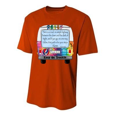 Truckin Shirts Keep On Truckin Performance Sprint T-Shirt