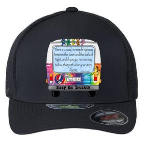 Truckin Shirts Keep On Truckin Flexfit Unipanel Trucker Cap