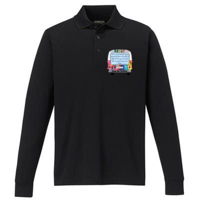 Truckin Shirts Keep On Truckin Performance Long Sleeve Polo