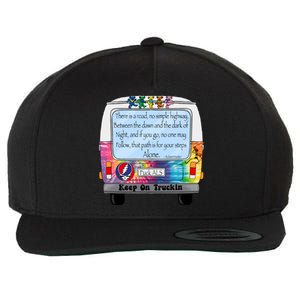 Truckin Shirts Keep On Truckin Wool Snapback Cap