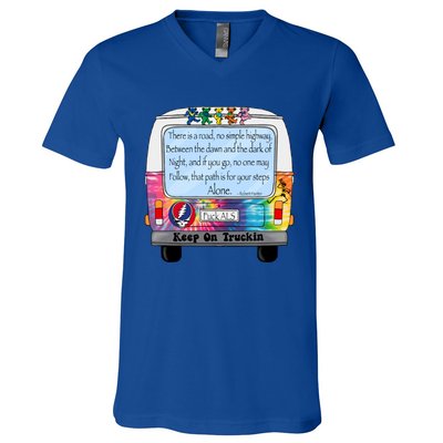 Truckin Shirts Keep On Truckin V-Neck T-Shirt