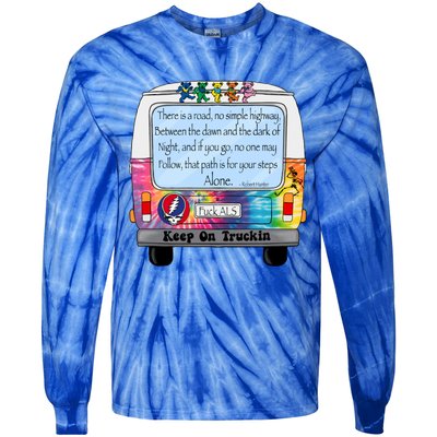 Truckin Shirts Keep On Truckin Tie-Dye Long Sleeve Shirt