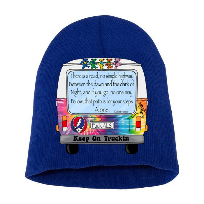 Truckin Shirts Keep On Truckin Short Acrylic Beanie