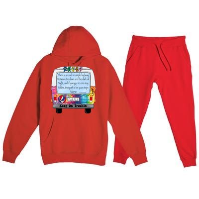 Truckin Shirts Keep On Truckin Premium Hooded Sweatsuit Set