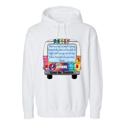 Truckin Shirts Keep On Truckin Garment-Dyed Fleece Hoodie