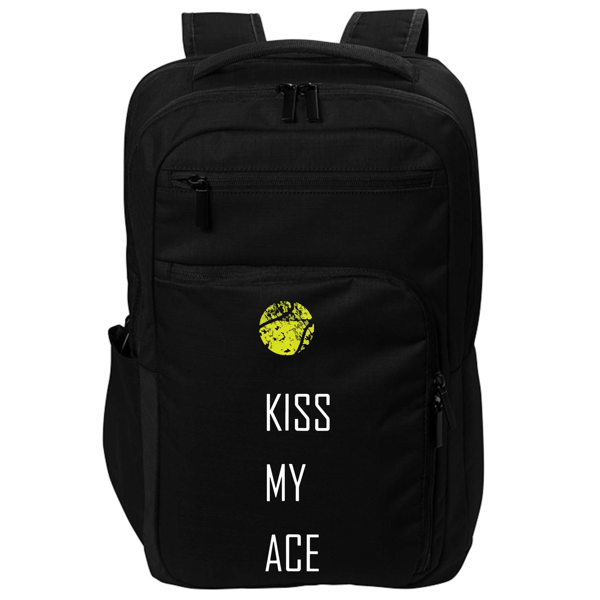 Tennis Shirts, Kiss My Ace Funny Cute Sports Gift Impact Tech Backpack