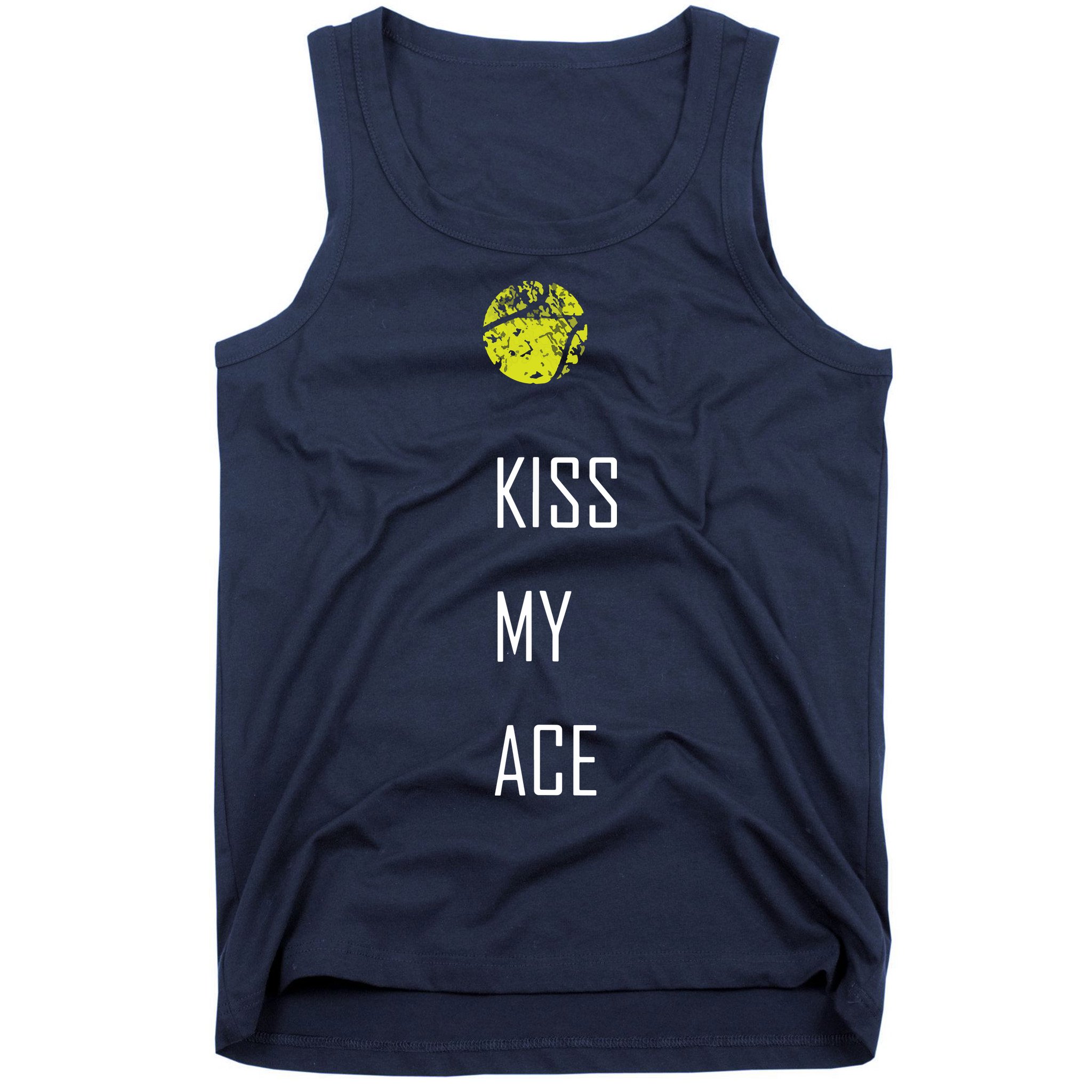 Tennis Shirts, Kiss My Ace Funny Cute Sports Gift Tank Top