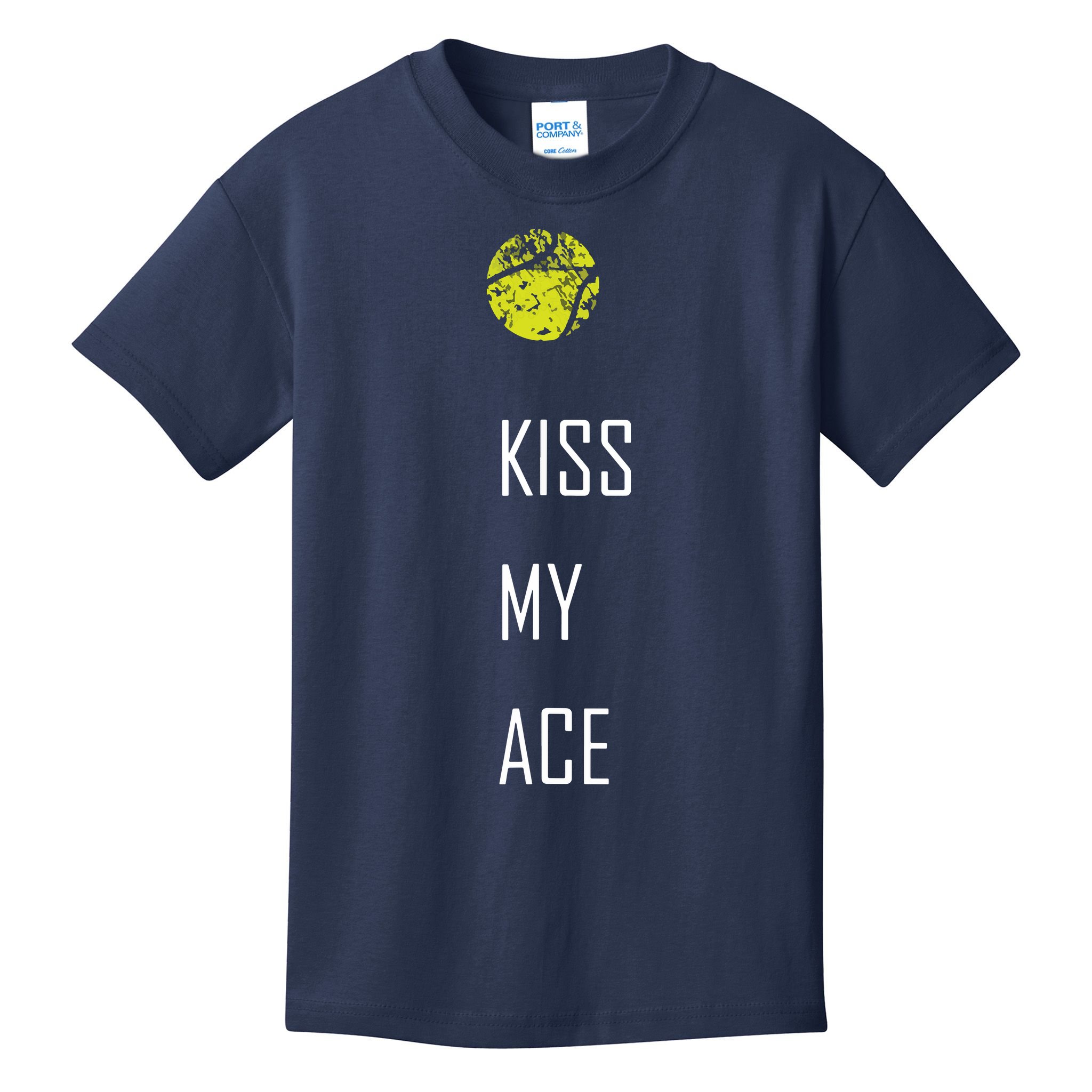 Tennis Shirts, Kiss My Ace Funny Cute Sports Gift Kids T-Shirt