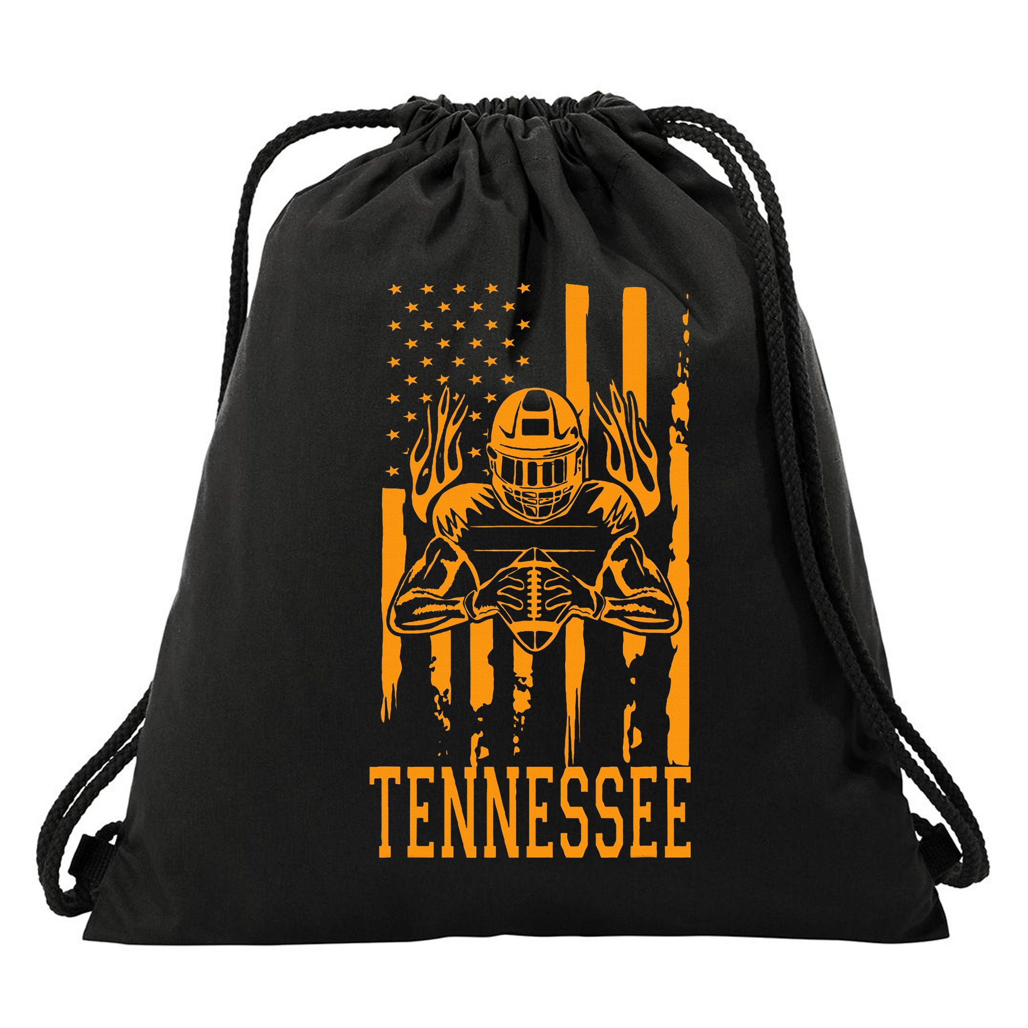 Tennessee State Kids Tennessee Orange Game Day TN Drawstring Bag