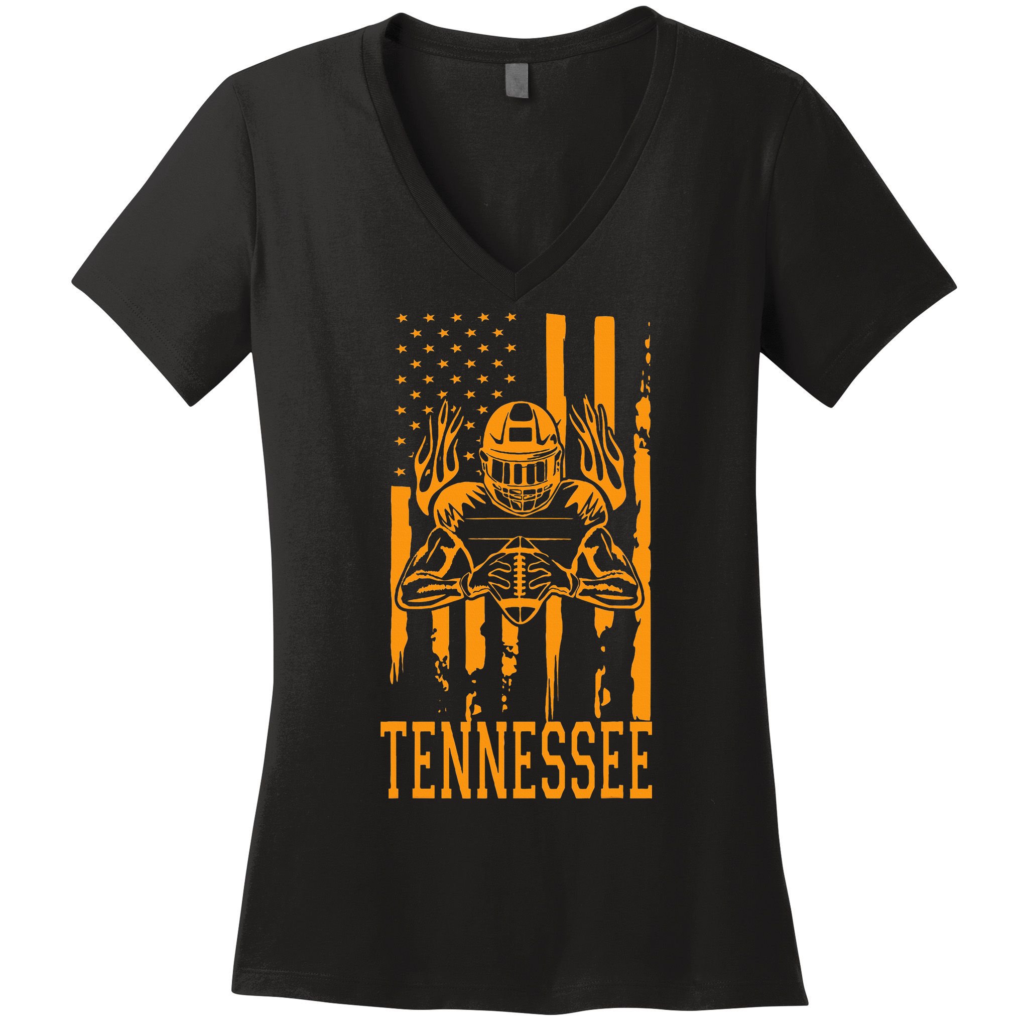 Tennessee State Kids Tennessee Orange Game Day TN Women's V-Neck T-Shirt