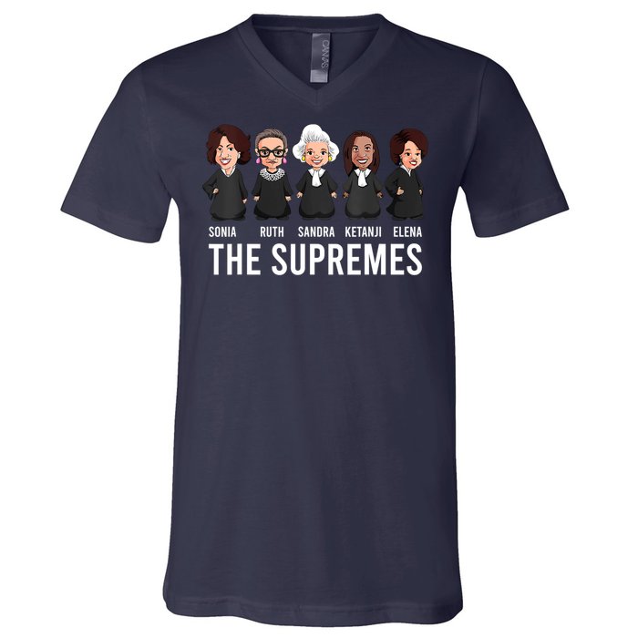 THE SUPREMES Ketanji Brown Jackson RBG Sotomayor Cute V-Neck T-Shirt