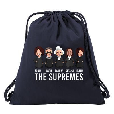 THE SUPREMES Ketanji Brown Jackson RBG Sotomayor Cute Drawstring Bag