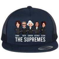 THE SUPREMES Ketanji Brown Jackson RBG Sotomayor Cute Flat Bill Trucker Hat