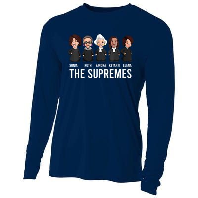 THE SUPREMES Ketanji Brown Jackson RBG Sotomayor Cute Cooling Performance Long Sleeve Crew