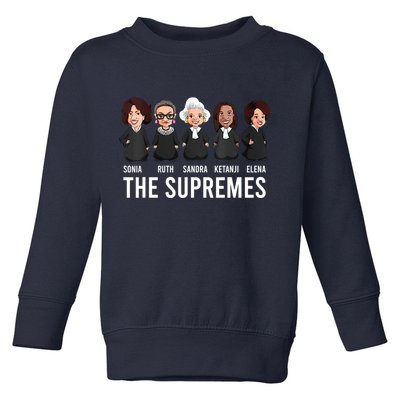 THE SUPREMES Ketanji Brown Jackson RBG Sotomayor Cute Toddler Sweatshirt