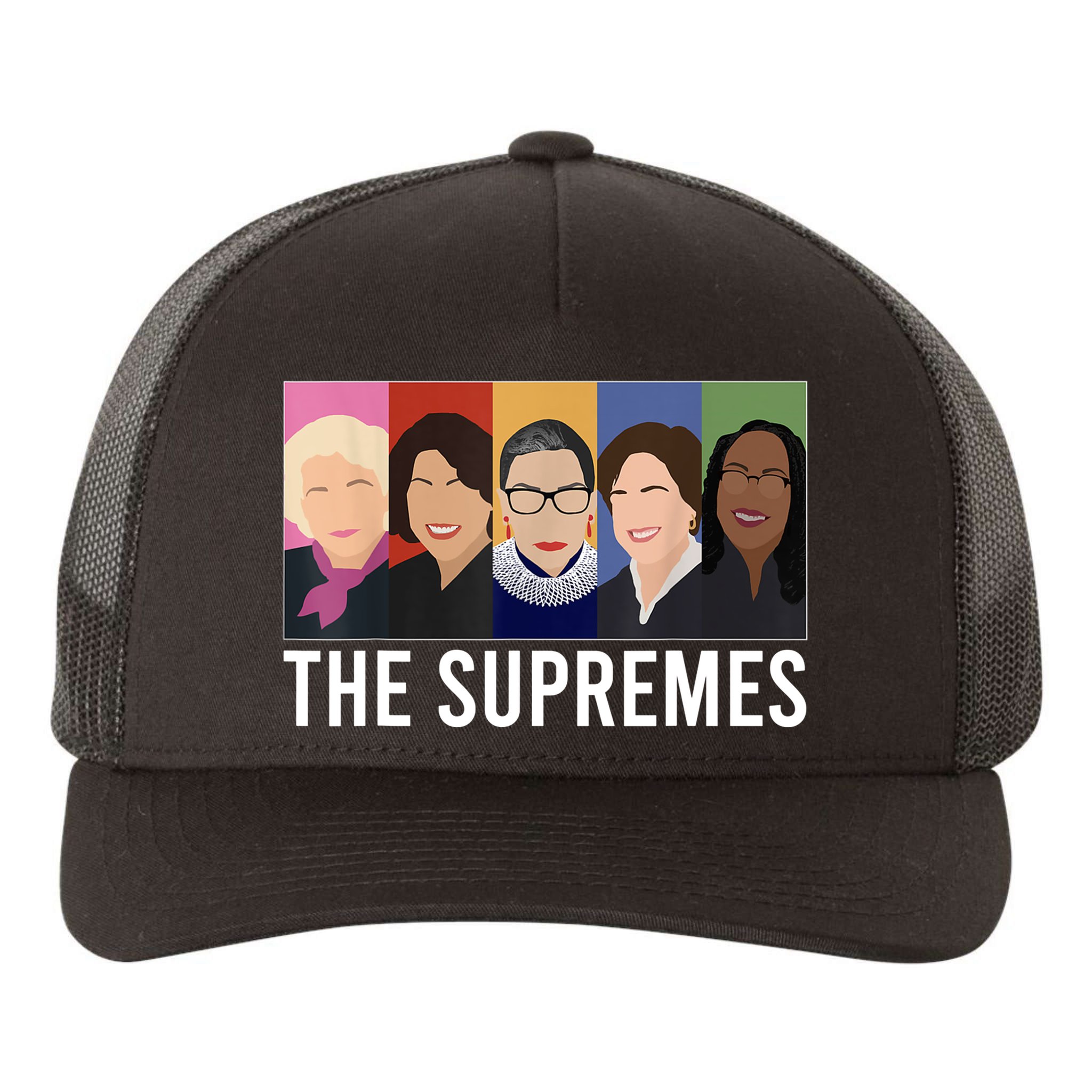 THE SUPREMES Ketanji Brown Jackson RBG Sotomayor Cute Yupoong Adult 5-Panel Trucker Hat