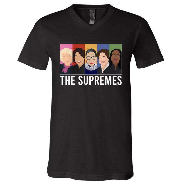 THE SUPREMES Ketanji Brown Jackson RBG Sotomayor Cute V-Neck T-Shirt