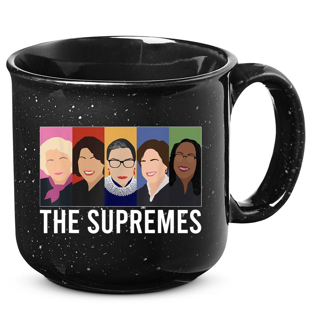 THE SUPREMES Ketanji Brown Jackson RBG Sotomayor Cute 15oz Campfire Ceramic Mug