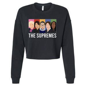 THE SUPREMES Ketanji Brown Jackson RBG Sotomayor Cute Cropped Pullover Crew