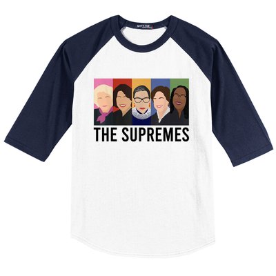 THE SUPREMES Ketanji Brown Jackson RBG Sotomayor Cute Baseball Sleeve Shirt