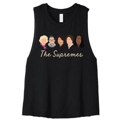 THE SUPREMES Ketanji Brown Jackson SCOTUS RBG Sotomayor Meme Women's Racerback Cropped Tank