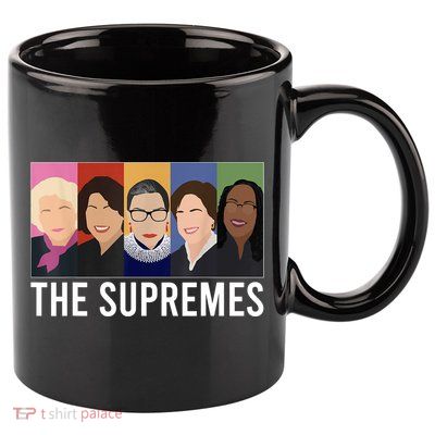 THE SUPREMES Ketanji Brown Jackson RBG Sotomayor Cute 11oz C Handle Ceramic Mug