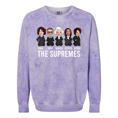 THE SUPREMES Ketanji Brown Jackson RBG Sotomayor Cute Colorblast Crewneck Sweatshirt