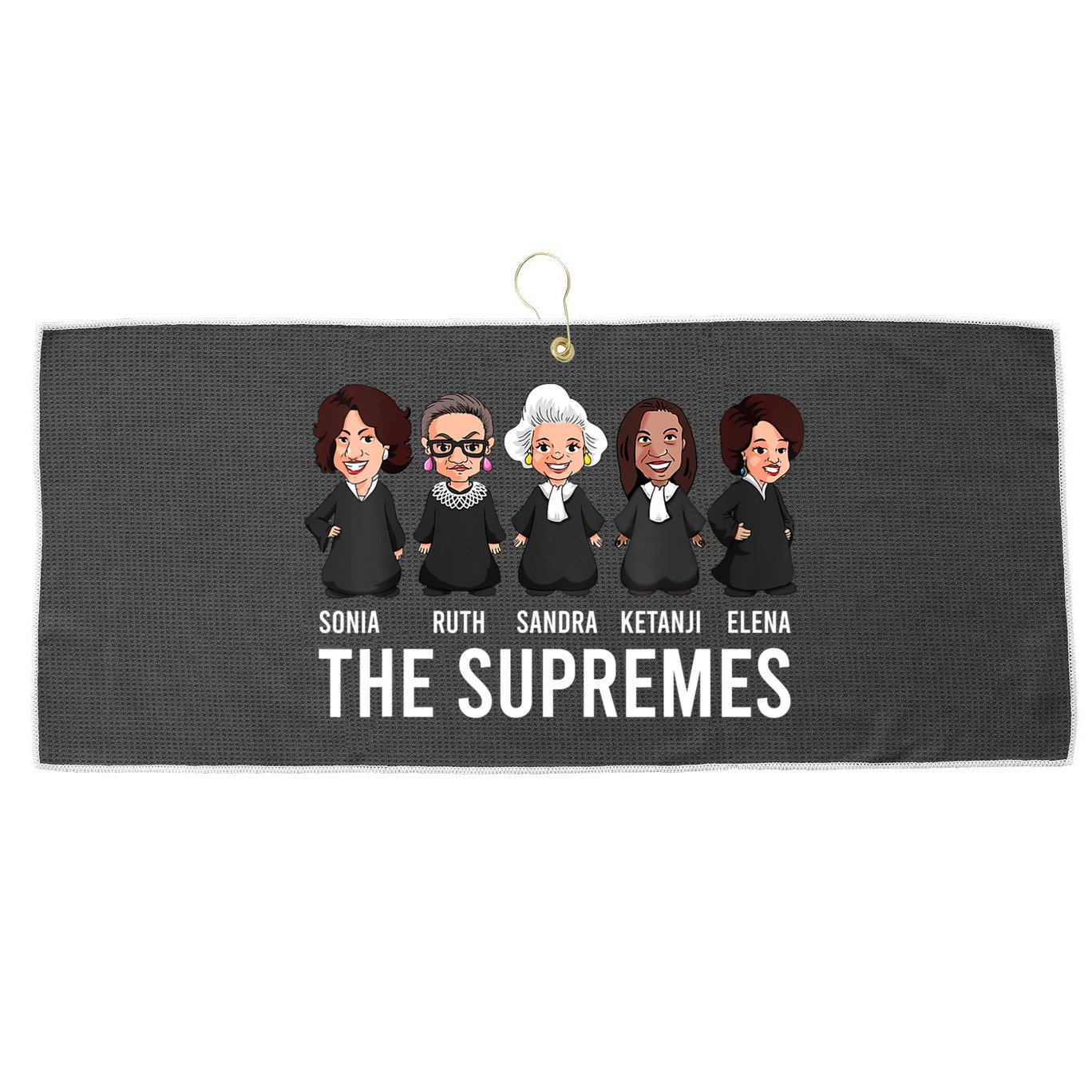 THE SUPREMES Ketanji Brown Jackson RBG Sotomayor Cute Large Microfiber Waffle Golf Towel
