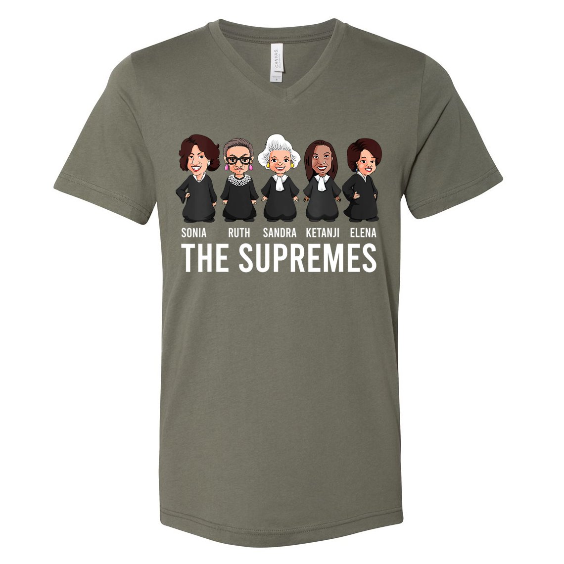 THE SUPREMES Ketanji Brown Jackson RBG Sotomayor Cute V-Neck T-Shirt