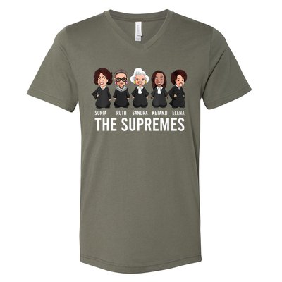 THE SUPREMES Ketanji Brown Jackson RBG Sotomayor Cute V-Neck T-Shirt