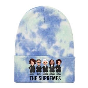 THE SUPREMES Ketanji Brown Jackson RBG Sotomayor Cute Tie Dye 12in Knit Beanie