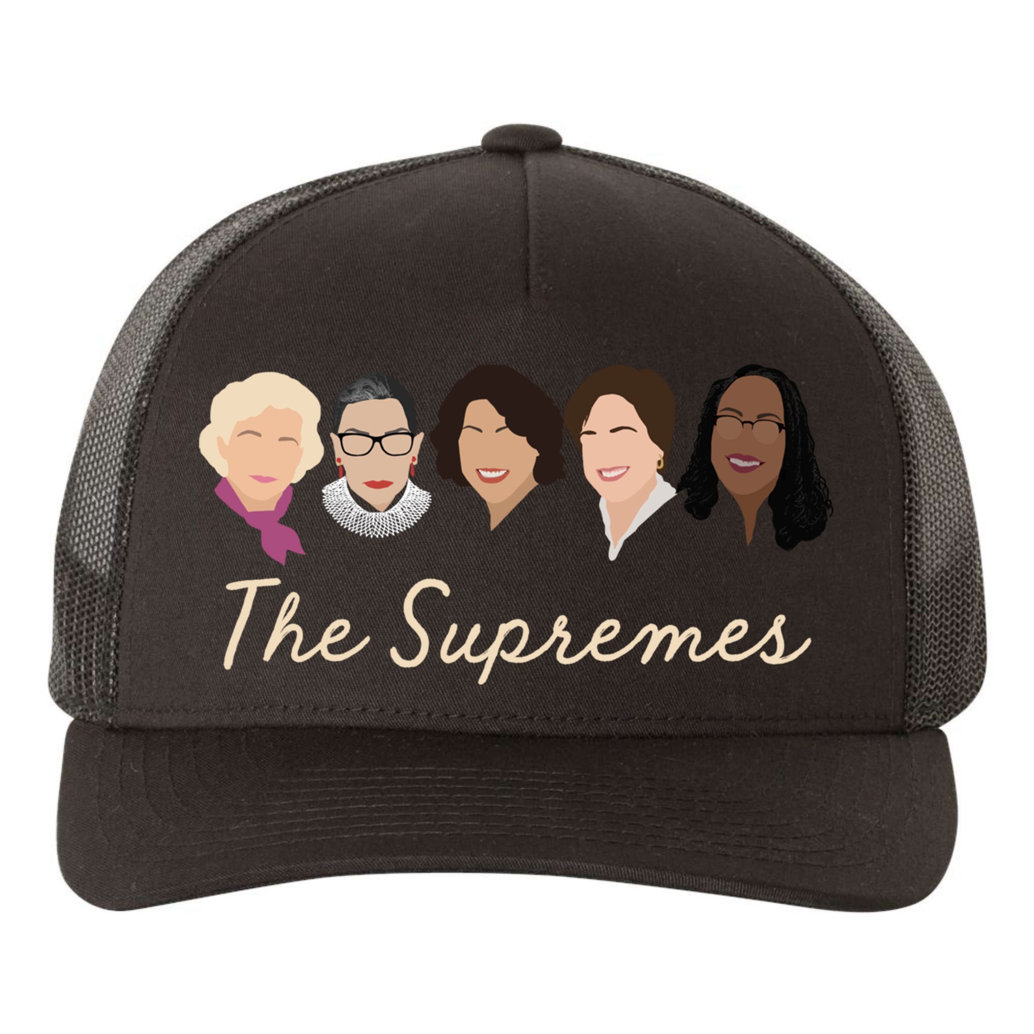 THE SUPREMES Ketanji Brown Jackson RBG Sotomayor Cute Yupoong Adult 5-Panel Trucker Hat
