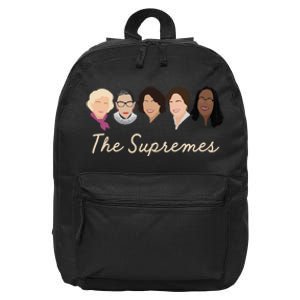 THE SUPREMES Ketanji Brown Jackson RBG Sotomayor Cute 16 in Basic Backpack