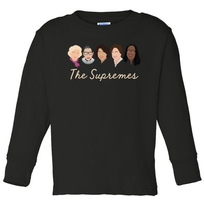 THE SUPREMES Ketanji Brown Jackson RBG Sotomayor Cute Toddler Long Sleeve Shirt