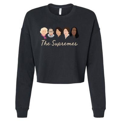 THE SUPREMES Ketanji Brown Jackson RBG Sotomayor Cute Cropped Pullover Crew