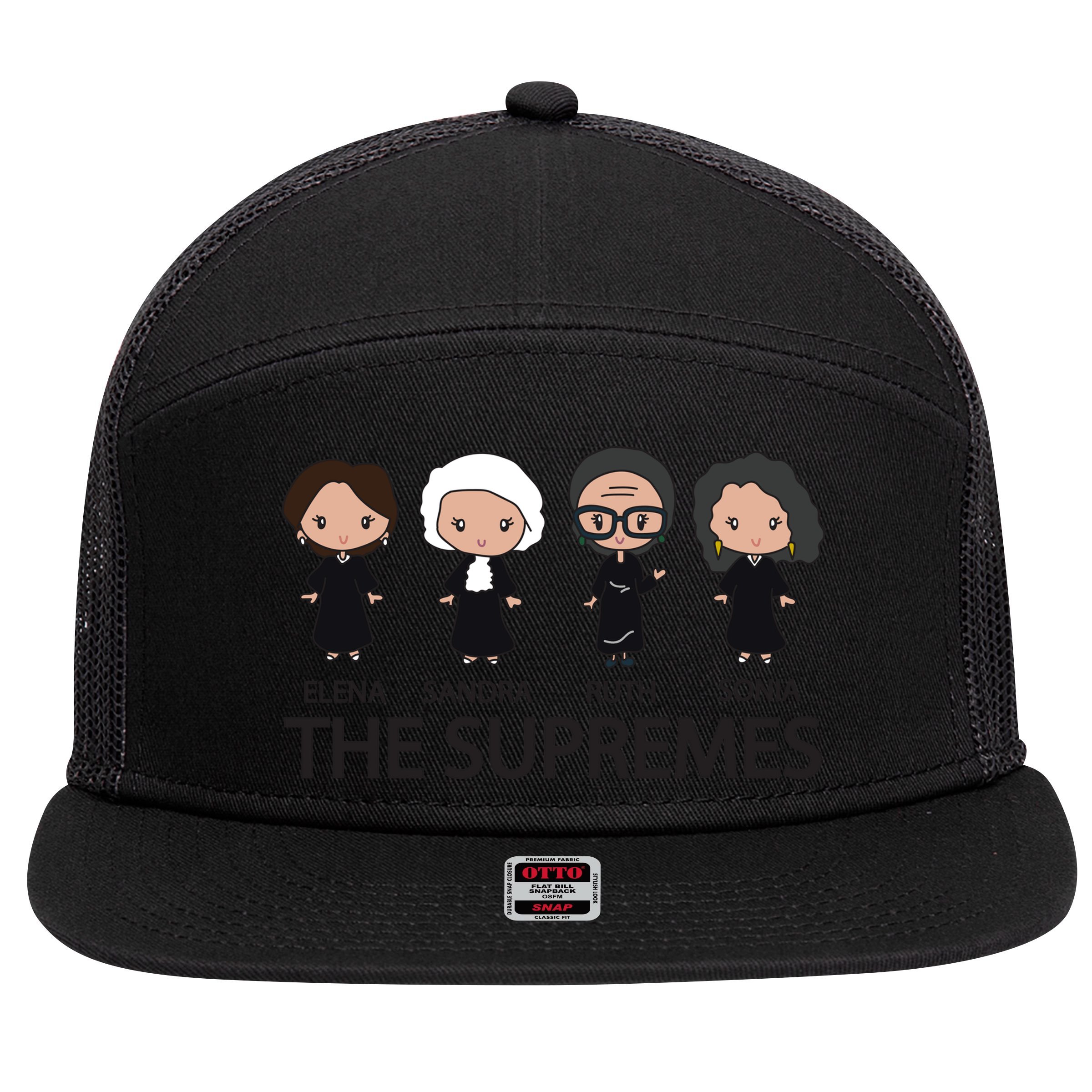 THE SUPREMES Ketanji Brown Jackson RBG Elena Sandra Ruth Sonia 7 Panel Mesh Trucker Snapback Hat