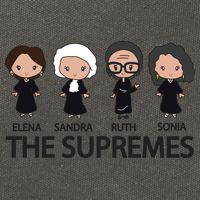 THE SUPREMES Ketanji Brown Jackson RBG Elena Sandra Ruth Sonia Cotton Canvas Backpack