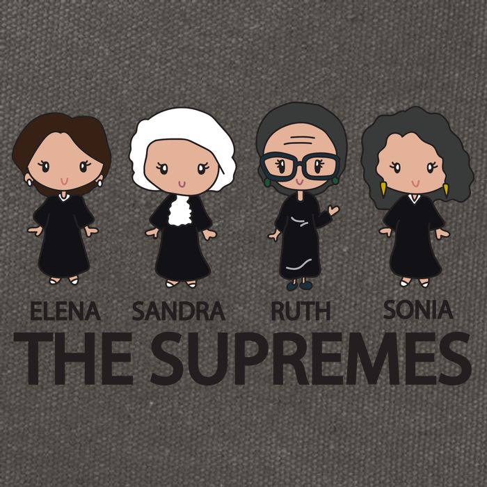 THE SUPREMES Ketanji Brown Jackson RBG Elena Sandra Ruth Sonia Cotton Canvas Backpack