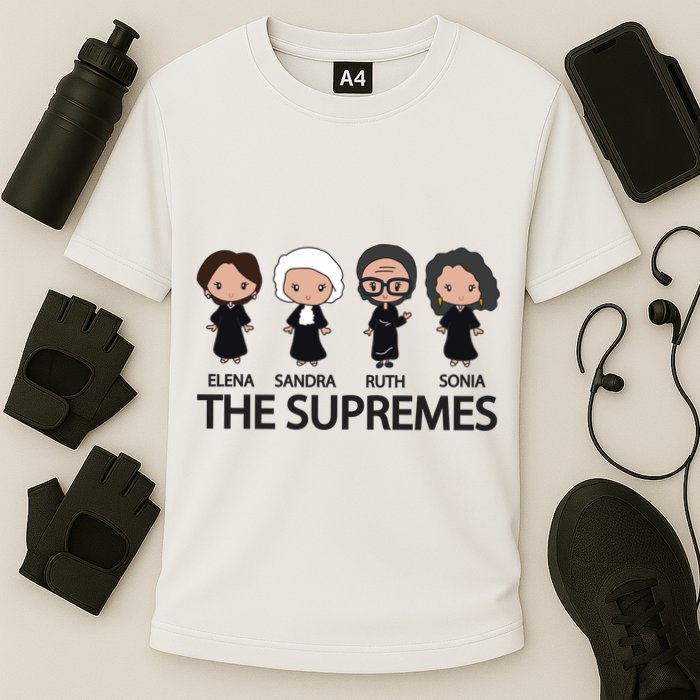 THE SUPREMES Ketanji Brown Jackson RBG Elena Sandra Ruth Sonia Cooling Performance Crew T-Shirt